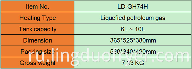 6l Gas Fryer Product Details